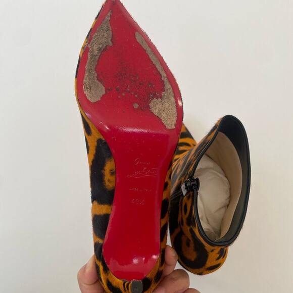 Christian Louboutin So Kate Booty 85 Leopard Heel Bootie EU 40.5 - Picture 12 of 13